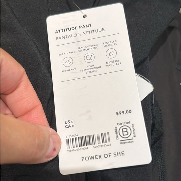 Athleta Attitude Mid Rise Jogger Pant // Black #988416 - Picture 14 of 16